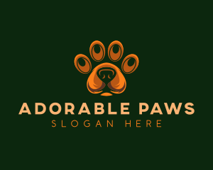 Dog Paw Veterinary logo design