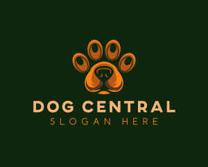 Dog Paw Veterinary logo design