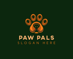 Dog Paw Veterinary logo design