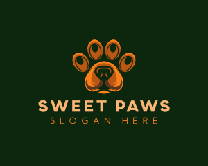 Dog Paw Veterinary logo design