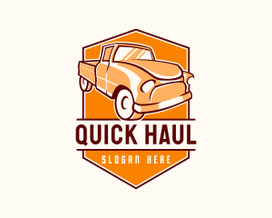 Vintage Pickup Truck logo design