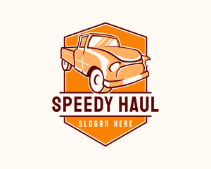 Vintage Pickup Truck logo design