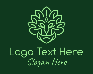 Noble Leaf Herb Lion logo