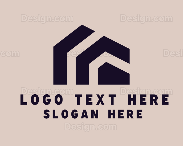 Abstract House Real Estate Logo