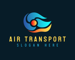 Air Fan HVAC logo design