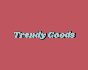 Trendy Retro Pop logo design