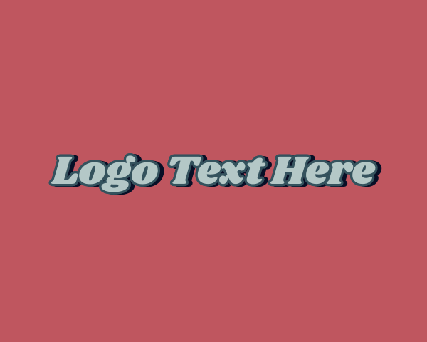 Trendy logo example 1