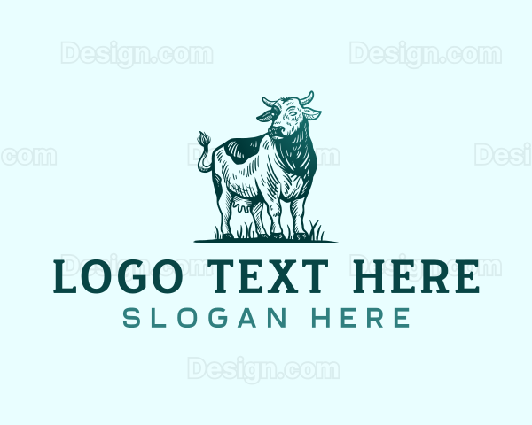 Livestock Cow Cattle Logo