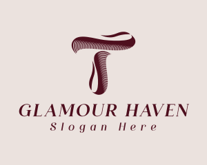 Elegant Ribbon letter T logo