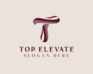 Elegant Ribbon letter T logo design