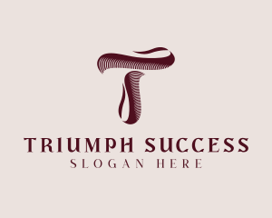 Elegant Ribbon letter T logo design