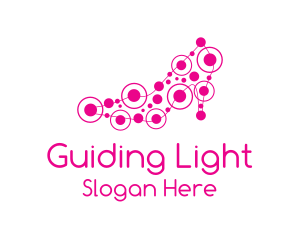 Pink Shoe Circuit logo design