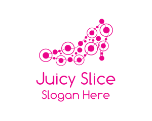 Pink Shoe Circuit logo design