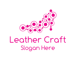 Pink Shoe Circuit logo design