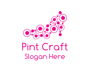 Pink Shoe Circuit logo design