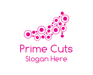 Pink Shoe Circuit logo design