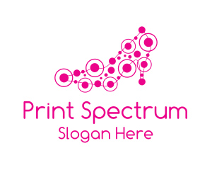 Pink Shoe Circuit logo design