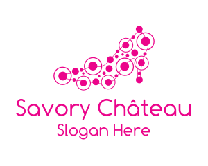 Pink Shoe Circuit logo design