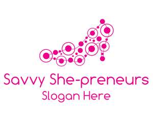 Pink Shoe Circuit logo design