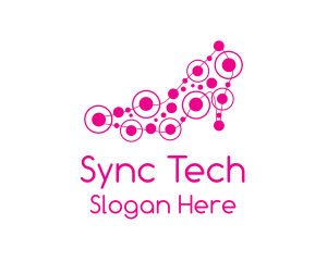 Pink Shoe Circuit logo design