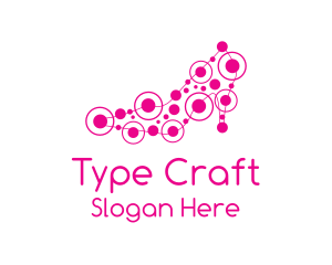 Pink Shoe Circuit logo design