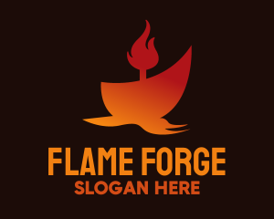 Red Fire Ship logo design