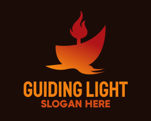 Red Fire Ship logo design