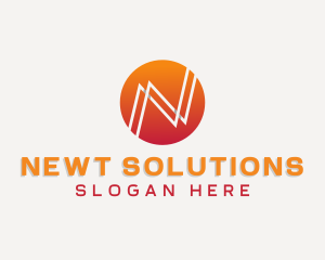 Generic Modern Letter N logo design