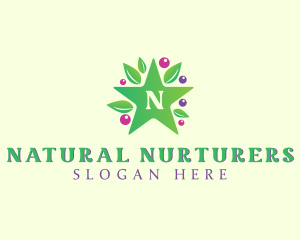 Nature Star Berry logo design