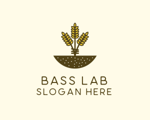 Wheat Farm Crop logo design