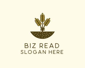 Wheat Farm Crop logo design