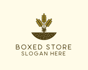 Wheat Farm Crop logo design