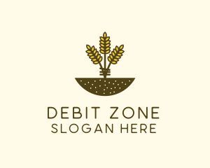 Wheat Farm Crop logo design