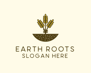 Wheat Farm Crop logo