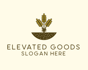 Wheat Farm Crop logo design