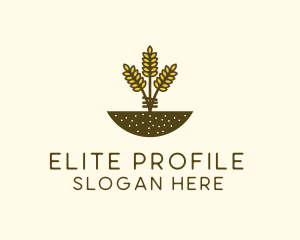 Wheat Farm Crop logo design