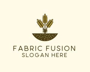 Wheat Farm Crop logo design