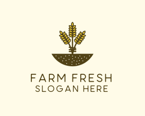 Wheat Farm Crop logo