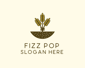 Wheat Farm Crop logo design