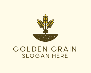 Wheat Farm Crop logo