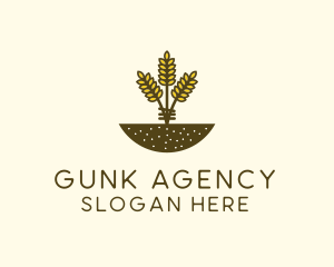 Wheat Farm Crop logo design