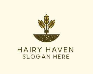 Wheat Farm Crop logo design