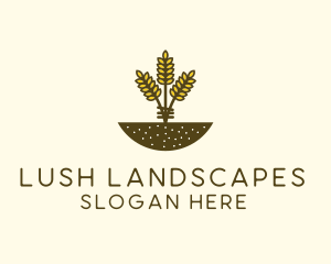 Wheat Farm Crop logo