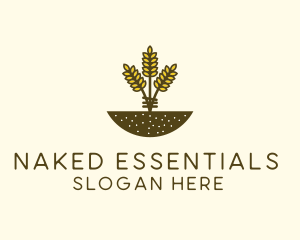 Wheat Farm Crop logo design