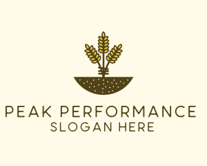 Wheat Farm Crop logo design