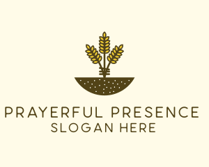 Wheat Farm Crop logo design