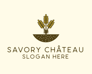 Wheat Farm Crop logo design