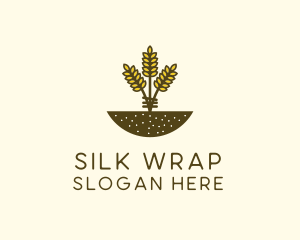 Wheat Farm Crop logo design