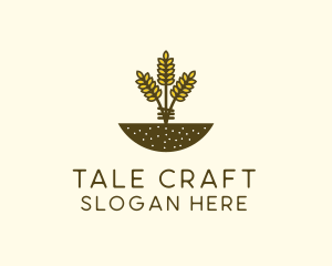 Wheat Farm Crop logo design