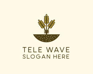 Wheat Farm Crop logo design